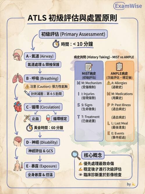 專師 - 創傷初評與呼吸道 - AI 圖文解析預覽