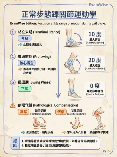 物治 - 步態週期與生物力學 - AI 圖文解析預覽