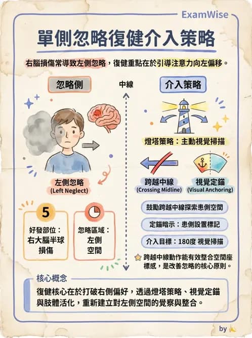 物治 - 腦中風感覺知覺與認知 - AI 圖文解析預覽