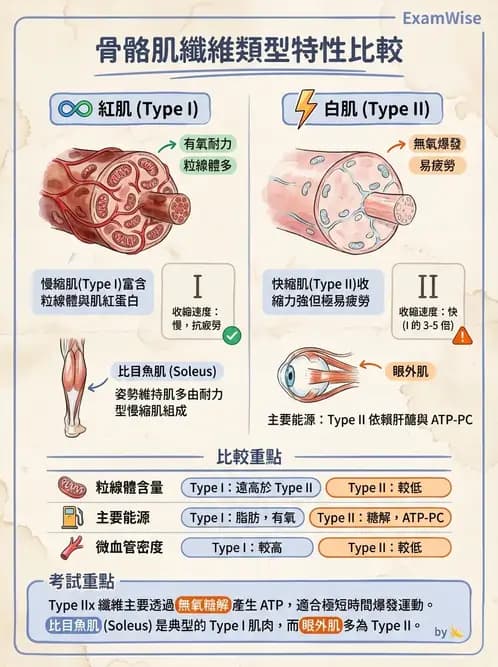 物治 - 肌肉收縮與纖維特性 - AI 圖文解析預覽