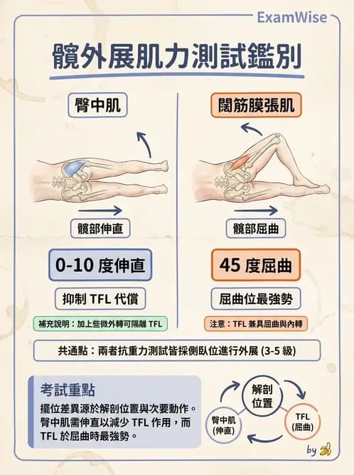 物治 - 下肢徒手肌力測試 - AI 圖文解析預覽