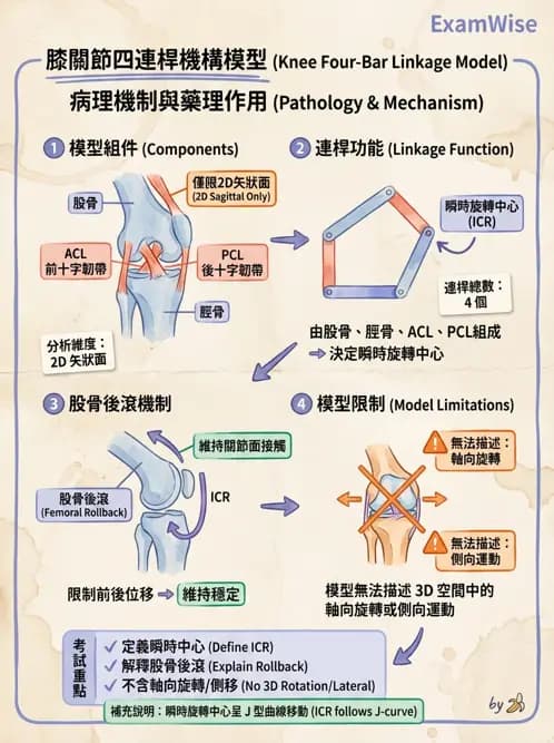 物治 - 膝關節肌動學與生物力學 - AI 圖文解析預覽
