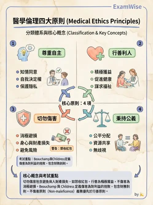物治 - 醫學倫理原則應用 - AI 圖文解析預覽