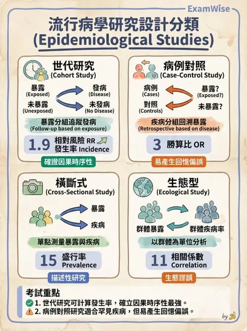 物治 - 流行病學與健康篩檢 - AI 圖文解析預覽