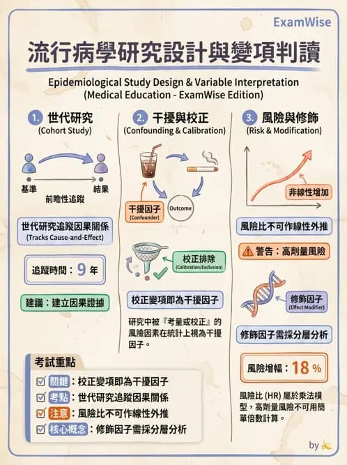 物治 - 流行病學與健康篩檢 - AI 圖文解析預覽
