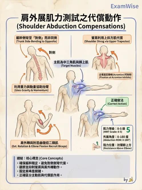 物治 - 上肢徒手肌力測試 - AI 圖文解析預覽