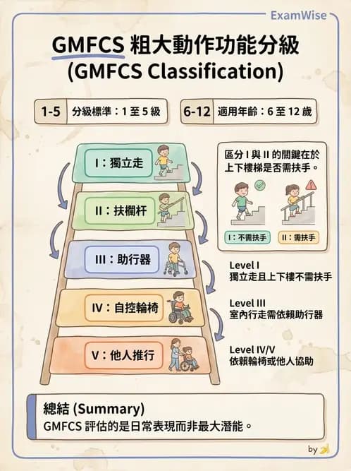 物治 - 腦性麻痺分類、評估與步態 - AI 圖文解析預覽