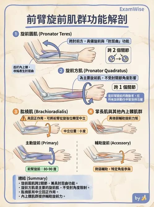 物治 - 肘關節與前臂生物力學 - AI 圖文解析預覽