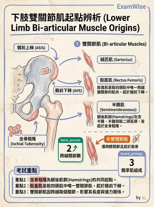 物治 - 軀幹與下肢肌肉解剖 - AI 圖文解析預覽