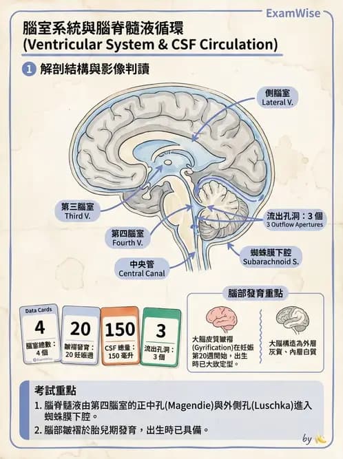物治 - 中樞神經系統解剖 - AI 圖文解析預覽