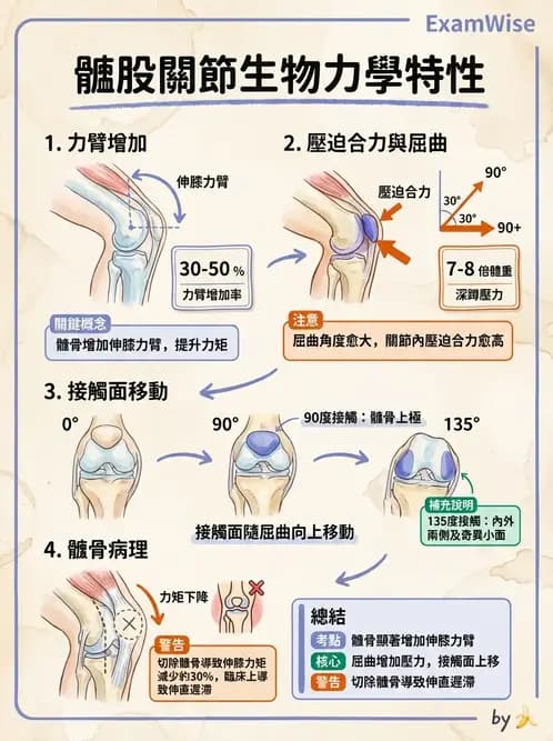 物治 - 膝關節肌動學與生物力學 - AI 圖文解析預覽