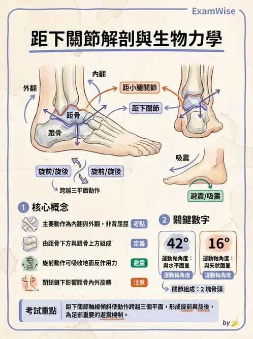 物治 - 踝與足部肌動學與生物力學 - AI 圖文解析預覽
