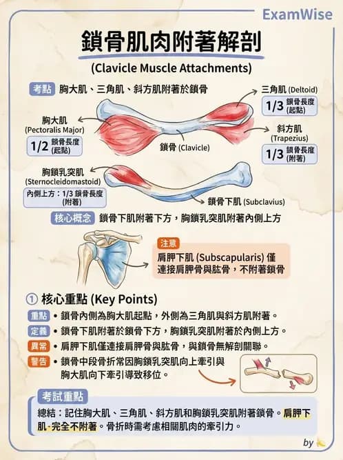 物治 - 上肢與頭頸肌肉解剖 - AI 圖文解析預覽