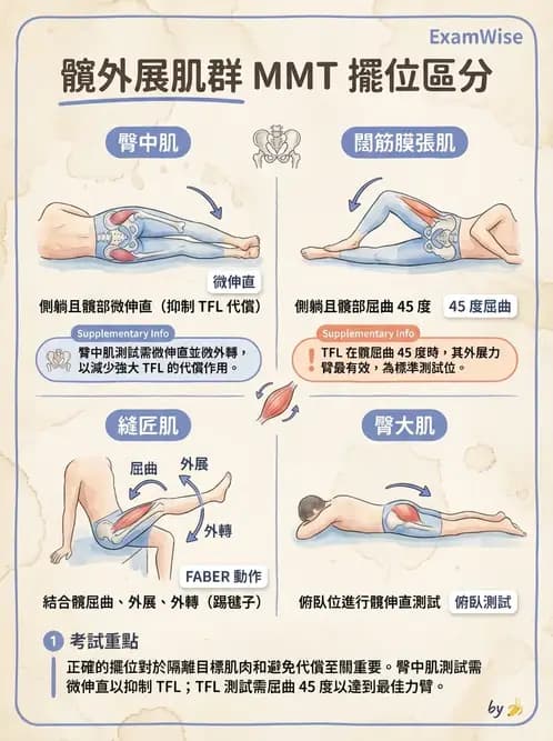 物治 - 下肢徒手肌力測試 - AI 圖文解析預覽