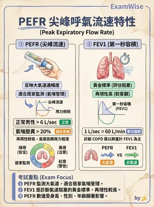 醫檢師 - 肺功能基礎與指標 - AI 圖文解析預覽