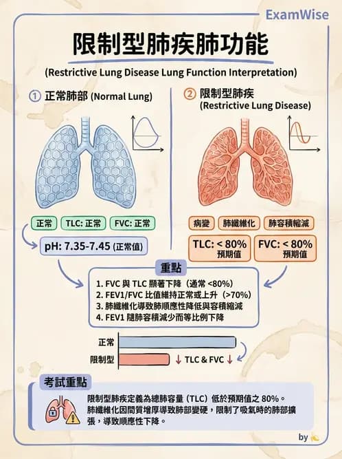 醫檢師 - 肺功能判讀與氣體交換 - AI 圖文解析預覽
