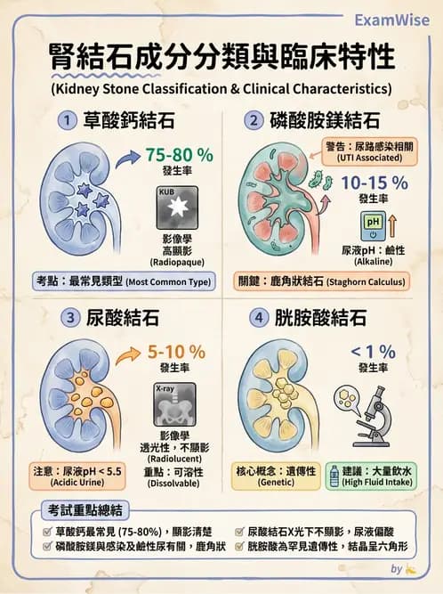 醫檢師 - 腎臟泌尿及男性生殖疾病 - AI 圖文解析預覽