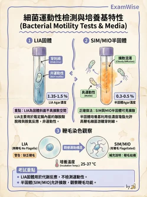 醫檢師 - 腸內菌鑑別方法與培養基 - AI 圖文解析預覽