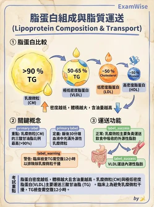 醫檢師 - 脂蛋白分類與臨床應用 - AI 圖文解析預覽
