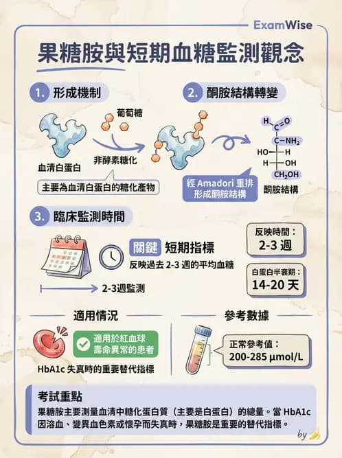 醫檢師 - 醣類代謝與糖尿病 - AI 圖文解析預覽