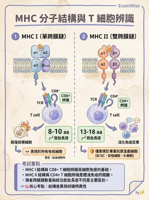 醫檢師 - 細胞激素與抗原呈獻 - AI 圖文解析預覽