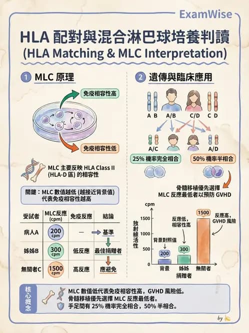 醫檢師 - 組織型與移植免疫學 - AI 圖文解析預覽