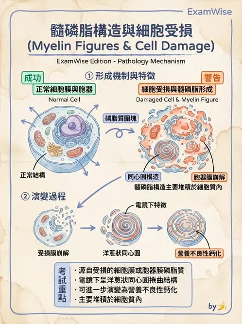 醫檢師 - 細胞傷害、發炎與修復 - AI 圖文解析預覽