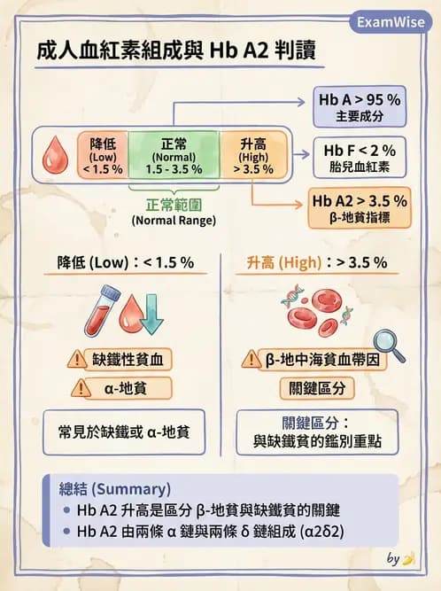 醫檢師 - 溶血性貧血與血色素病變 - AI 圖文解析預覽