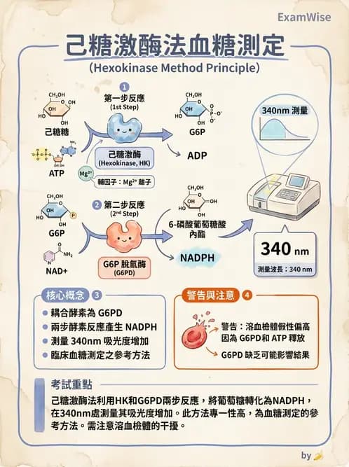 醫檢師 - 醣類代謝與糖尿病 - AI 圖文解析預覽