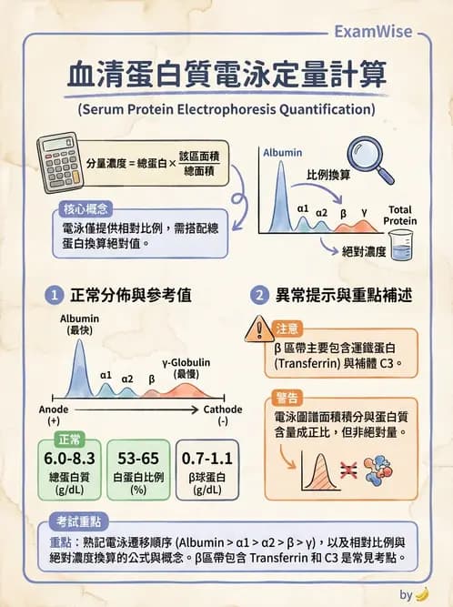 醫檢師 - 血清蛋白與蛋白質檢測 - AI 圖文解析預覽