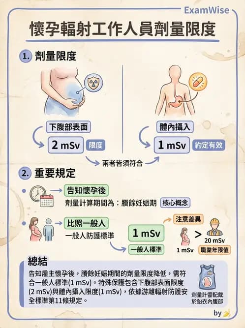 放射 - 劑量標準與防護原則 - AI 圖文解析預覽
