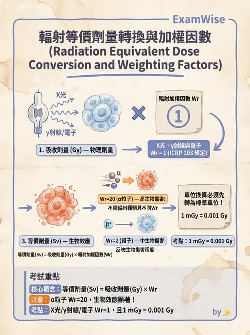 放射 - 輻射防護劑量量 - AI 圖文解析預覽