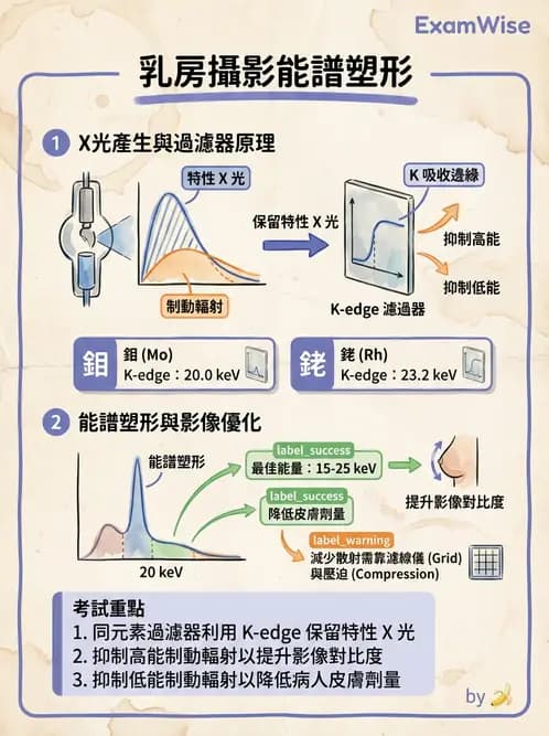 放射 - 乳房攝影裝置與影像品質 - AI 圖文解析預覽