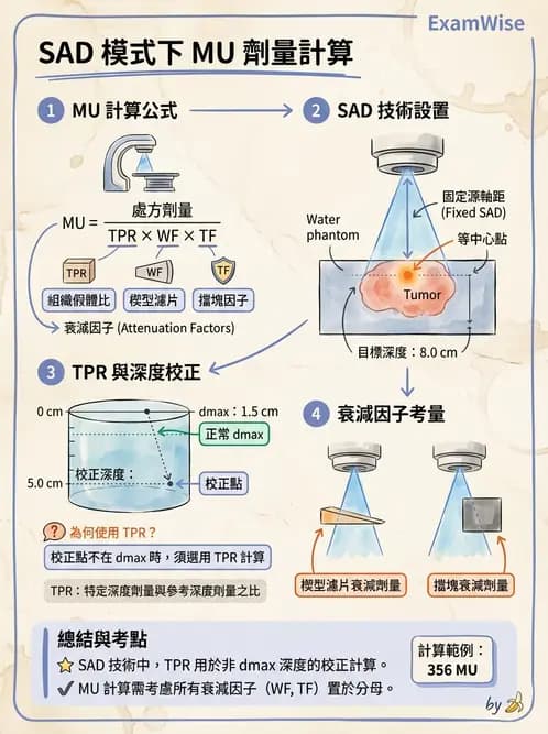 放射 - MU與治療時間計算 - AI 圖文解析預覽