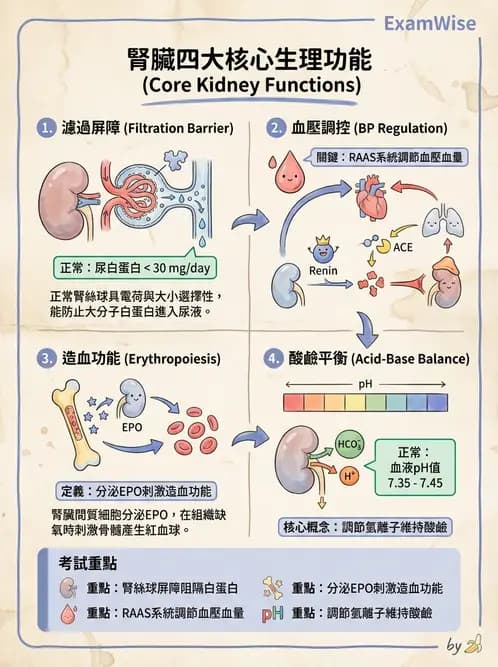 放射 - 腎臟生理 - AI 圖文解析預覽