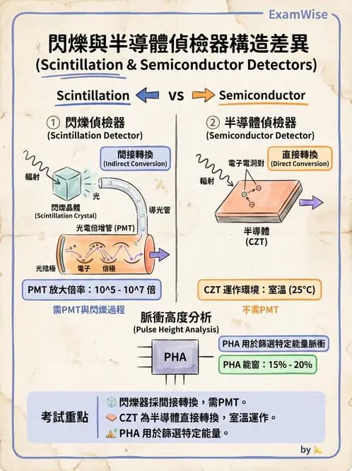 放射 - 固態與閃爍偵檢器 - AI 圖文解析預覽