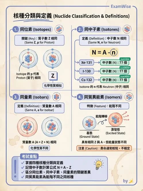 放射 - 放射性蛻變模式 - AI 圖文解析預覽