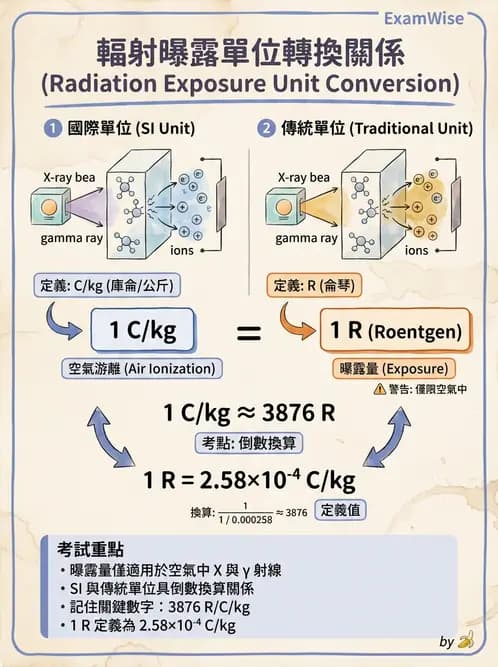 放射 - 劑量物理量與單位 - AI 圖文解析預覽