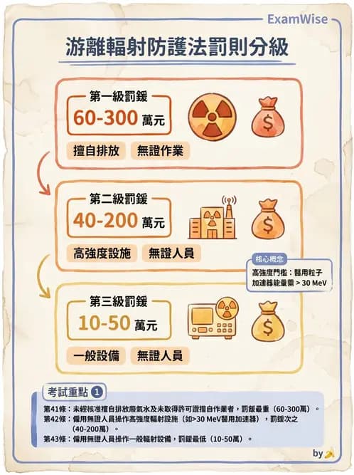 放射 - 輻射作業管理與設施許可 - AI 圖文解析預覽