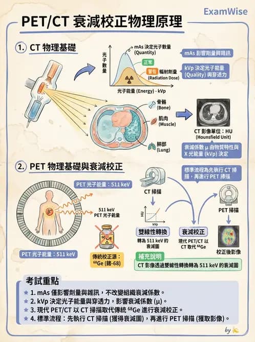 放射 - PET校正、影像重建與臨床操作 - AI 圖文解析預覽