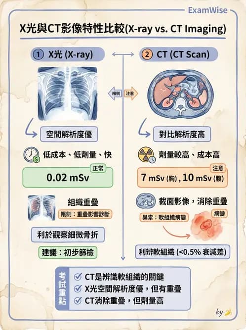 放射 - X光交互作用與影像品質 - AI 圖文解析預覽