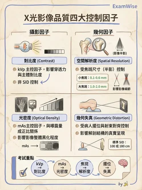 放射 - X光交互作用與影像品質 - AI 圖文解析預覽