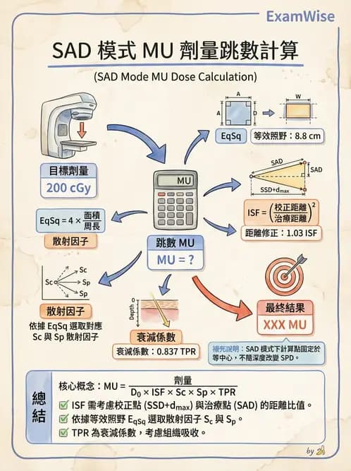 放射 - MU與治療時間計算 - AI 圖文解析預覽