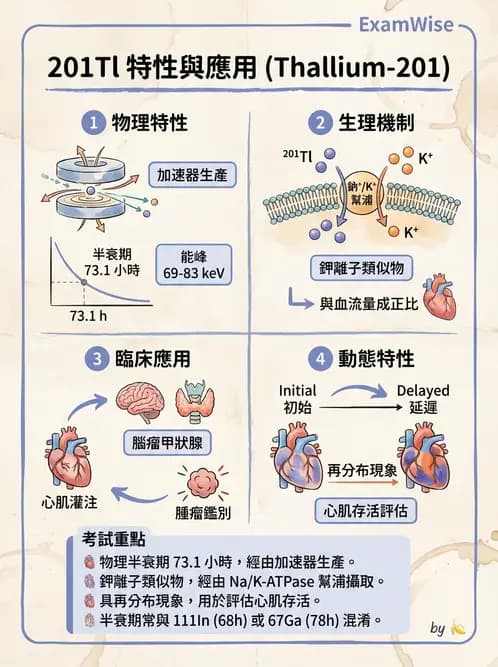 放射 - 心肌造影SPECT藥物 - AI 圖文解析預覽