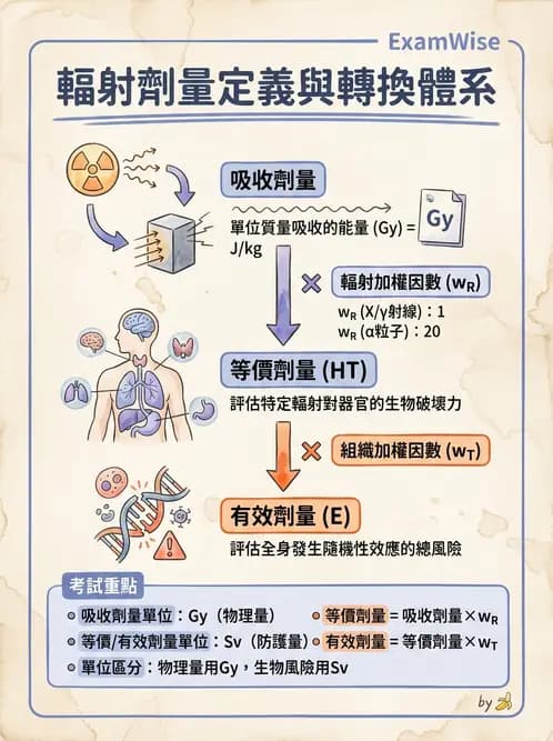 放射 - 輻射防護劑量量 - AI 圖文解析預覽