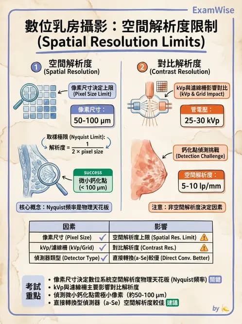 放射 - 乳房攝影裝置與影像品質 - AI 圖文解析預覽