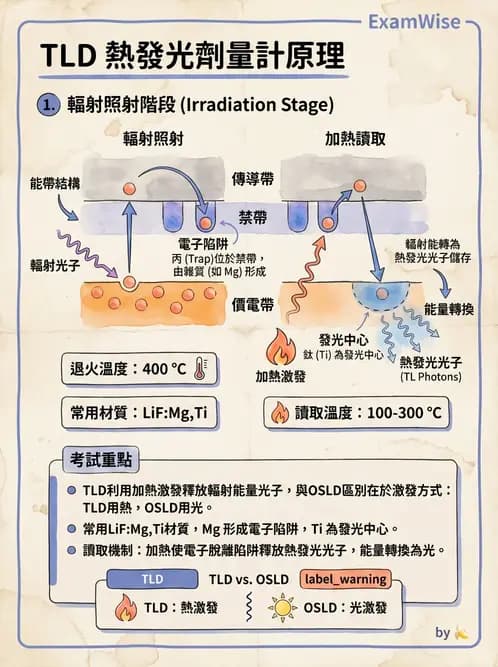 放射 - 固態與其他劑量計 - AI 圖文解析預覽