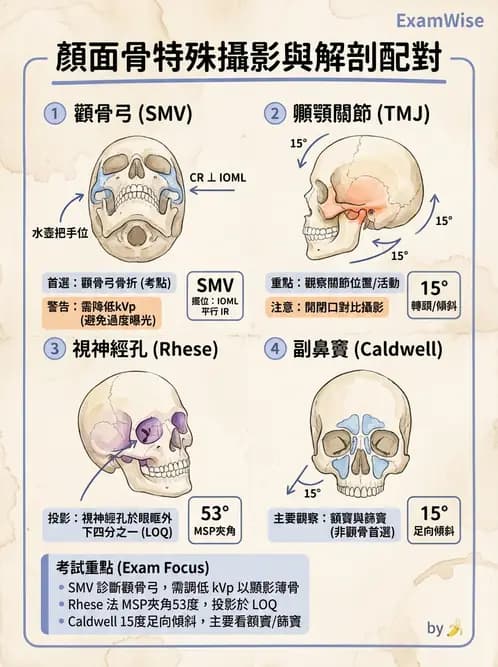放射 - 頭頸脊椎攝影技術 - AI 圖文解析預覽