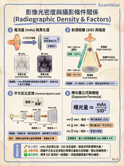 放射 - 曝光參數與散射線控制 - AI 圖文解析預覽