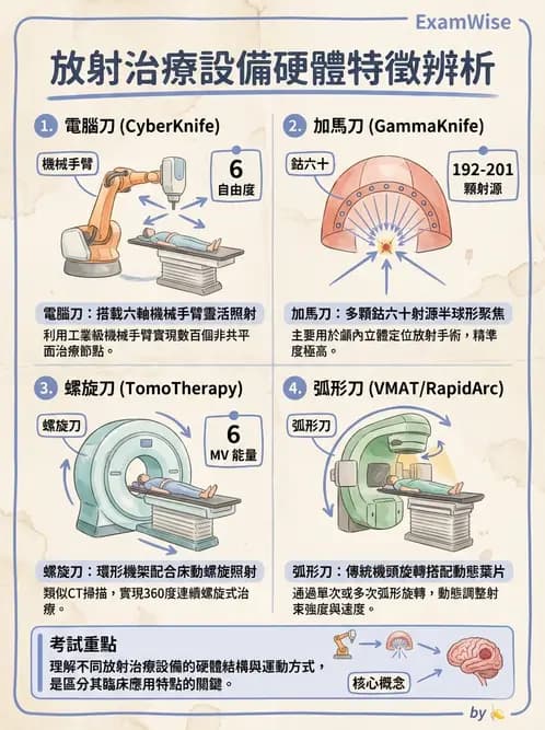 放射 - SRS/SRT設備與劑量物理 - AI 圖文解析預覽